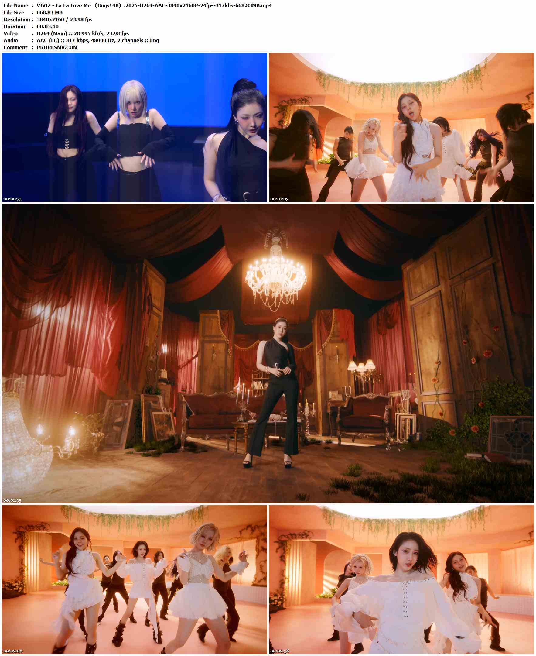 VIVIZ - La La Love Me （Bugs! 4K）.2025-H264-AAC-3840x2160P-24fps-317kbs-668.83MB官方MV_高清MV